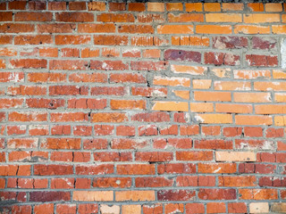 old red orange brik wall