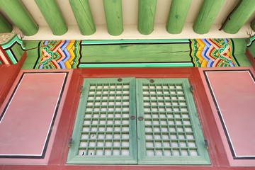 Naklejka premium Traditional Korean building house
