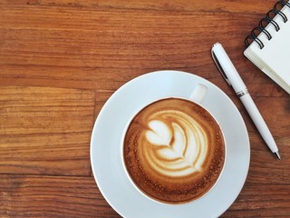 Coffee cup hot in the morning life