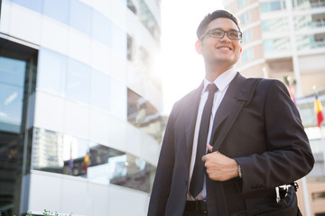 Fototapeta premium Young asian businessman