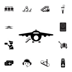 Getting on Board Icon. Set of airport element icons. Premium quality aviation graphic design collection icons for websites, web design, mobile app