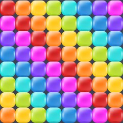 Rainbow backdrop with realistic glossy squares. Fun abstract backdrop for decor and selebration. 