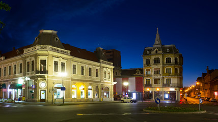 Obraz premium Twilight on Oradea streets