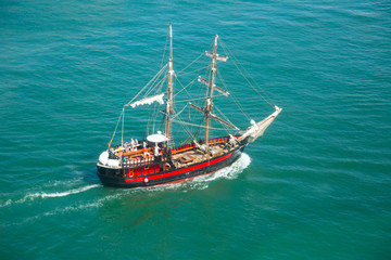 Obraz premium two-mast saiship