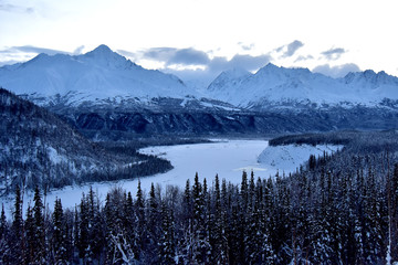 Frozen Matanuska River