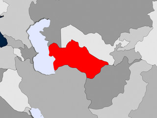 Map of Turkmenistan