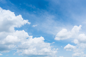 Obraz na płótnie Canvas The vast blue sky and clouds sky. blue sky background