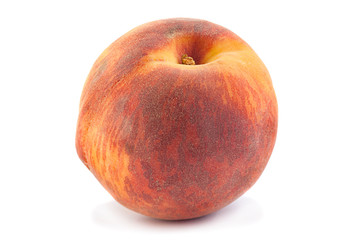Peach fruit on white