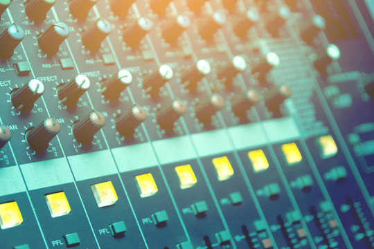 Volume keys, melody, bass, treble, the audio mixer to create quality work in the studio.