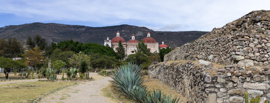 Panorama de Mitla, Oaxaca, Mexique