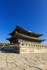 korean royal palace, landscape, Gyeongbokgung palace in seoul, korea.