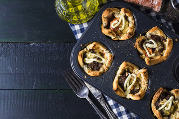 Roast toast with beef cheese