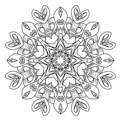 Mandala. Abstract decorative background. Islam, Arabic, oriental, indian, ottoman, yoga motifs.