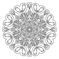 Mandala. Abstract decorative background. Islam, Arabic, oriental, indian, ottoman, yoga motifs.