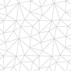 Polygonal seamless background. Geometric line gray pattern for wallpapers and textile