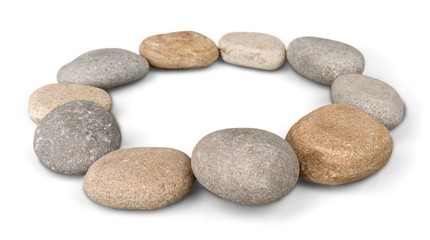 Fototapeta na wymiar Circle of Stones / Pebbles
