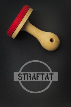 STRAFTAT - Bilder mit Wörtern aus dem Bereich Rassismus, Wort, Bild, Illustration