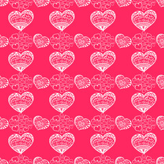 Fototapeta na wymiar Valentine's day pattern with heart
