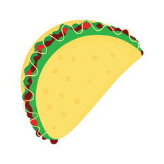 Taco vector illustration