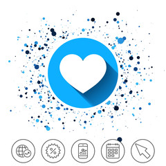 Love icon. Heart sign symbol.