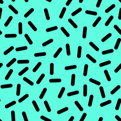 Retro Seamless Pattern in Memphis Style Design