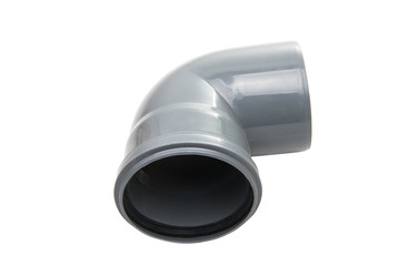 plastic pipe elbow isolated