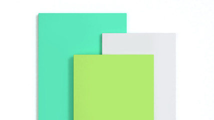white green abstract background 3d rendering