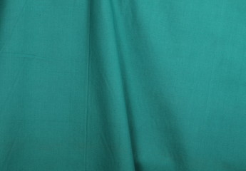 Green abstract cloth, fabric background and texture