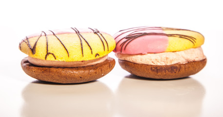 Sweet colorful macarons