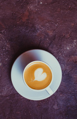 Latte art heart