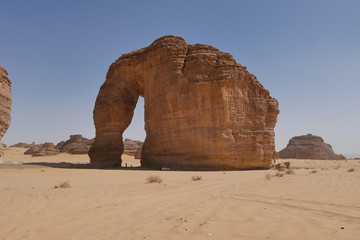 Fototapeta na wymiar Elephant Rock Saudi Arabia