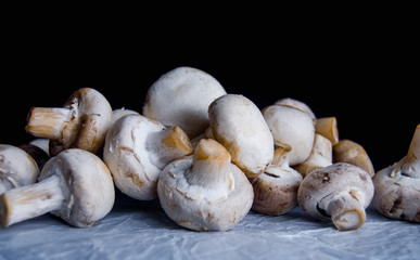 Fototapeta premium Fresh and fragrant mushrooms on the table