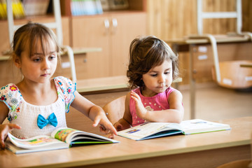 Preschoolers are studying