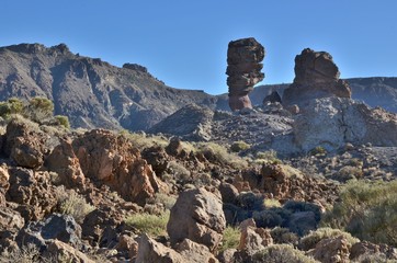 Rocher Cinchado, phénomène géologique dans la caldeira du volcan Teide