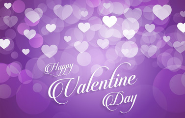 Valentine background with hearts