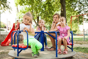 Kids on the carousel 