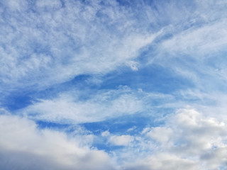 Blue sky with clouds