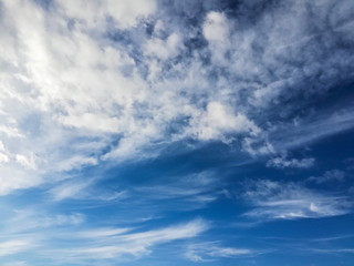 Naklejka na ściany i meble Blue sky with clouds