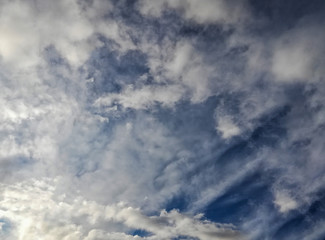 Blue sky with clouds