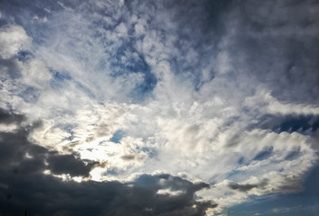 Blue sky with clouds