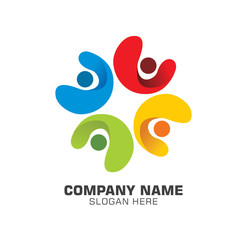 Vector human logo design elements