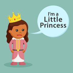 African little princess with callout