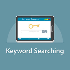 SEO Keyword searching in tablet