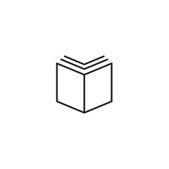Book icon, vector illustration. Flat design eps 10