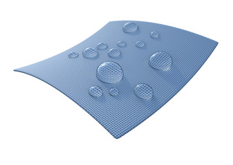 Funktionstextil: wasserabweisend und atmungsaktiv - Illustration