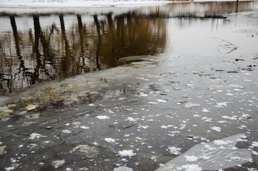 Frozen river