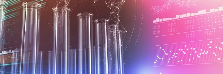 Composite image of genes diagram on white background