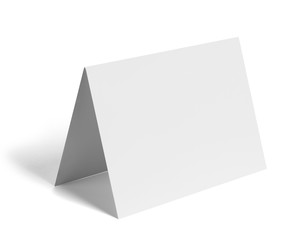 folded leaflet white blank paper template book desktop calendar