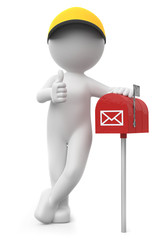 3d M&auml;nnchen Postbote