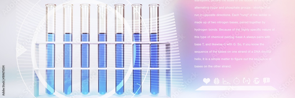 Poster composite image of composite image of dna helix
